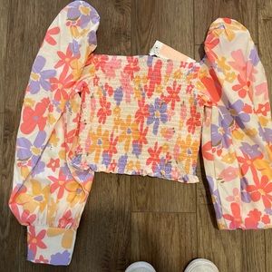 Floral crop top